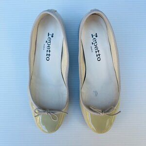 Repetto Camille Patent Leather Heels "Sage" Green - Size 36 EU/5.5 US